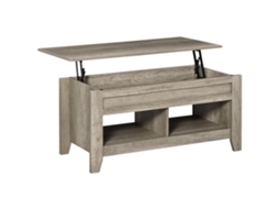 Mesa de Centro Ajustável com Prateleiras e Compartimentos Ocultos, Dimensões 105x50x49/62,5 cm SINI TECH STORE