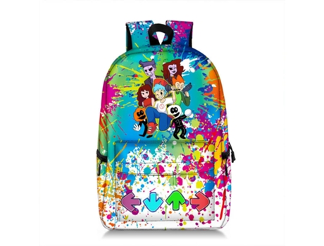 Mochila Escolar HONXINM Clássica Leve Multi-bolso Multicor (47x28x14 cm)