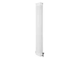 Radiador Vertical Tradicional 4 Colunas 1800x290 Mm Branco 1728w + Válvulas Termostáticas – Aço Carbono, Aquecimento