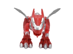 Primerox brinquedo de Dinossauro Elétrico Mecânico com Luz, Som e Andamento Dinossauro Vermelho