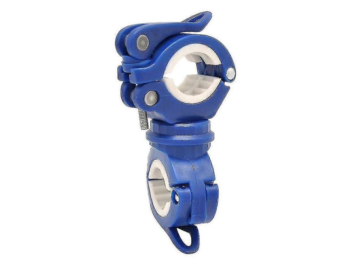 Suporte de Clamp Ajustável com Rotação de 360° para Lanterna de Bicicleta Azul Branco Vermelho YURU