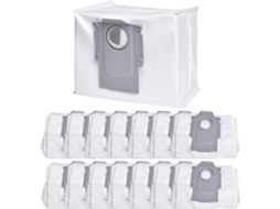 Conjunto De 14 Sacos Para Aspirador Pó Roborock S8 S8 Pro Ultra S7 Maxv Q7 Q7 Max T8 Q5 G10s Com Estação Esvaziamento Automáti Tuotuo