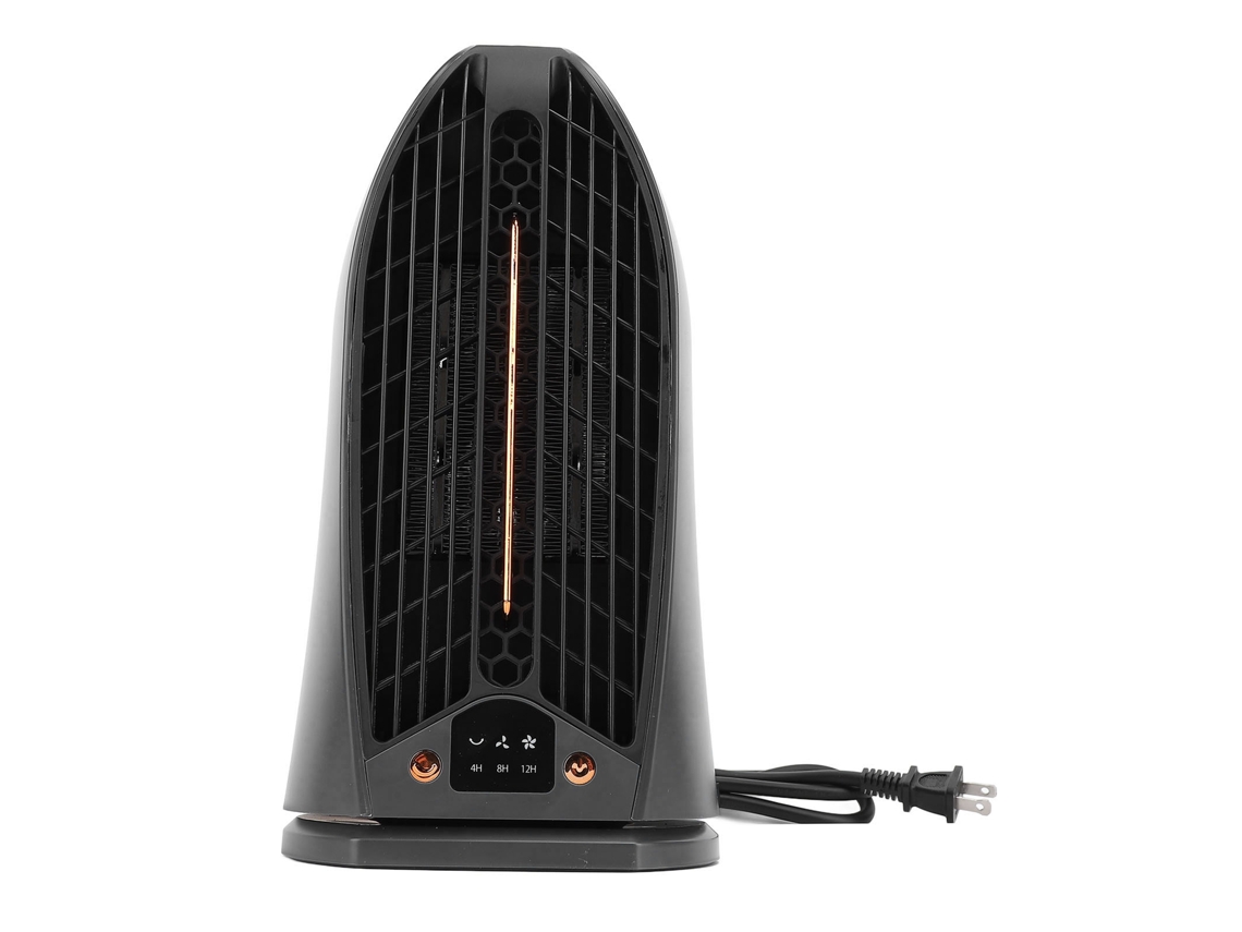 Aquecedor de Ar Elétrico Preto para Mesa e Quarto S/MARCA