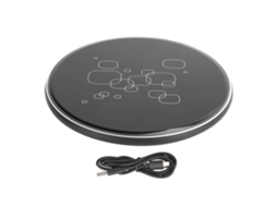Base de carga inalámbrica Kuulaa 15 W para teléfonos, con sensor inteligente, negra | S/MARCA