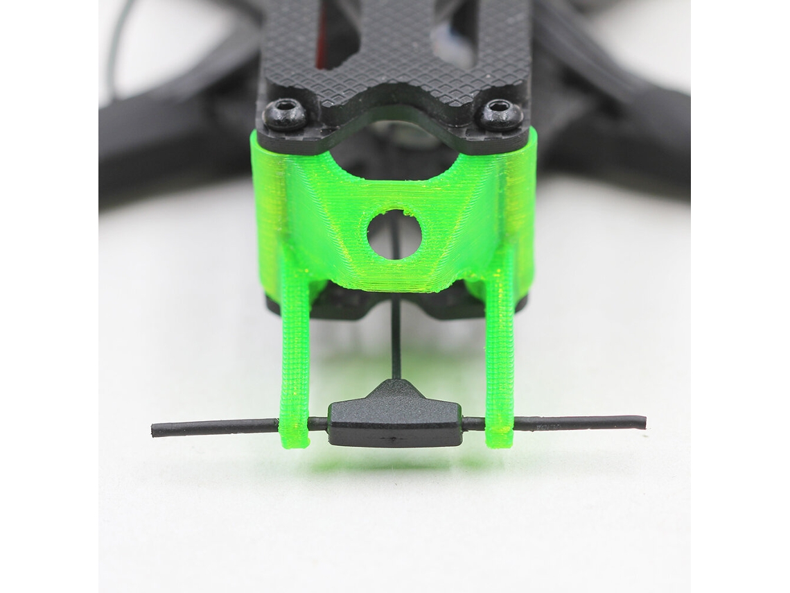 Suporte de Fixação de Antena em Tpu Impresso em 3d Verdeqy3d para Receptor Elrs com Antena Sma Apex 5 MDUG