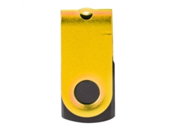 Pen Drive Portátil Mini À Prova D'água Rotativo 16g Alta Velocidade De Leitura Dourado