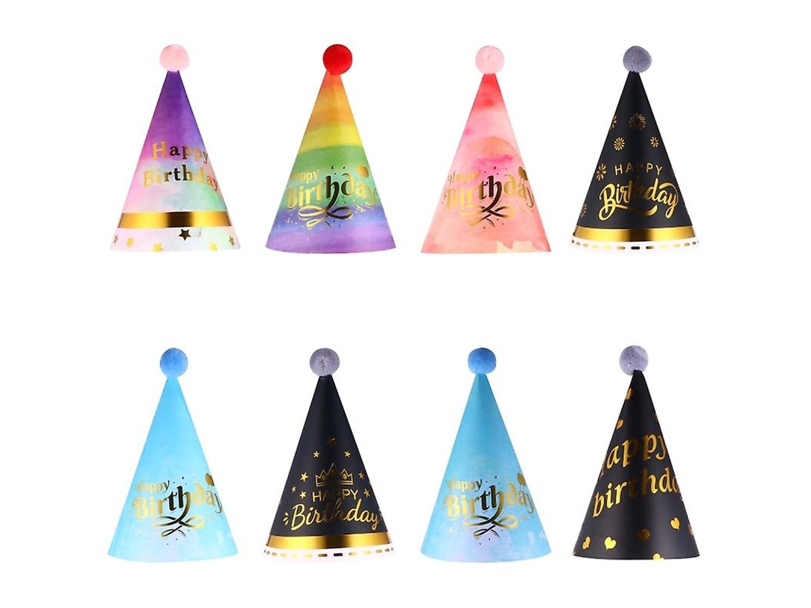 8pcs Chapéu De Aniversário Allinless