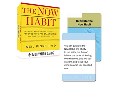 Livro Now Habit Motivation Cards de Neil Fiore (Inglês)