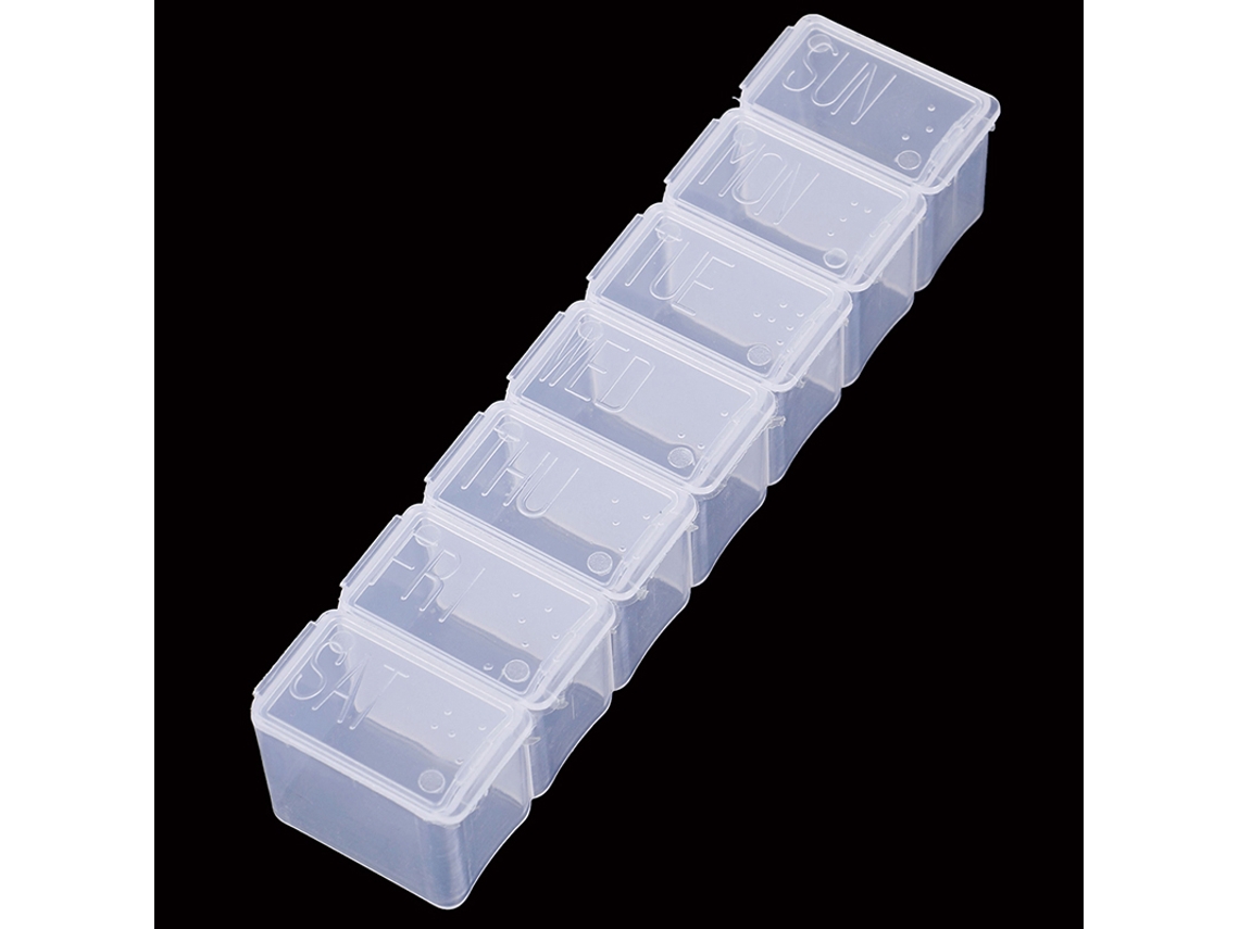 Mini Porta Comprimidos Portátil, Estojo Para Comprimidos De 7 Dias, Recipiente Medicamentos Viagem E Uso Doméstico, Bolso Semanal Aquaforge