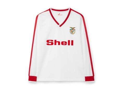 Camisola Retro Benfica Shell 1986 1987 Sport Lisboa E Benfica