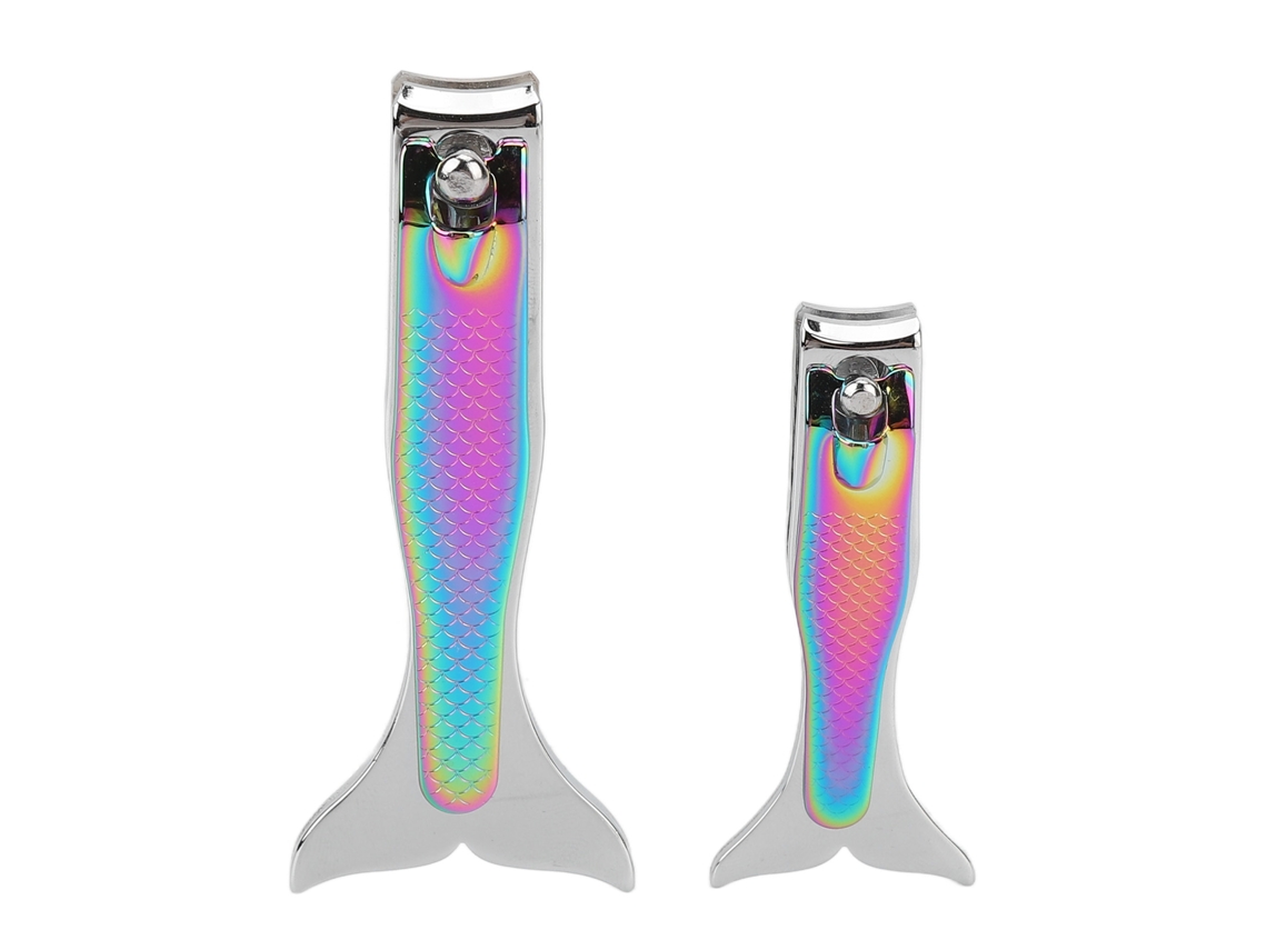 Tesoura De Unhas 2 Tamanhos Aço Inoxidável Gradiente Labor Saving Para Unhas De Mão E Pé Adultos Homens Mulheres