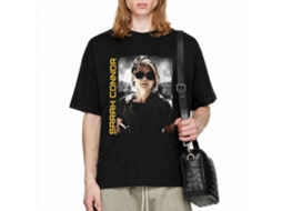 Rockinstone Terminator Dark Fate Sarah Conner Black Adult T-shirt Size:l