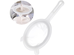 Peneira De Malha Nylon Ultrafina Para Cozinha, De Plástico Com Cabo, 13 Cm, 200 Mesh