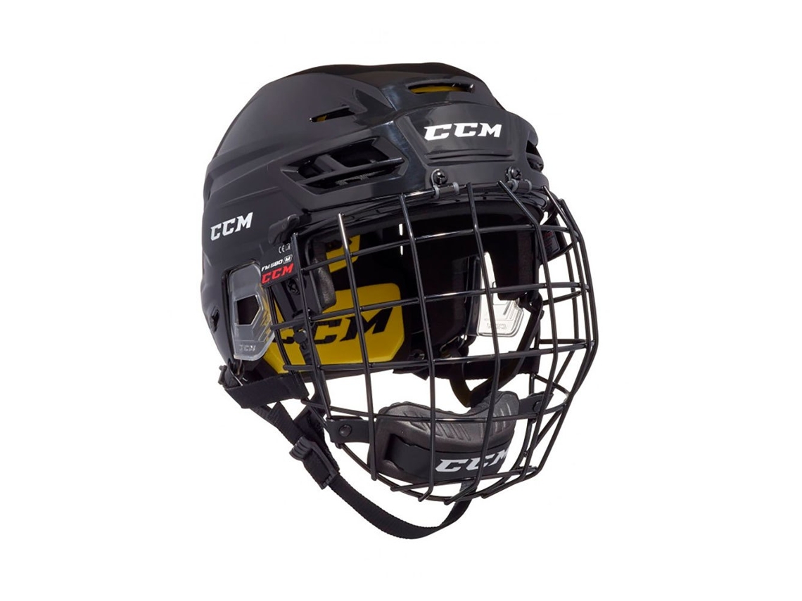 Capacete de Hóquei no Gelo Combo Ht210C Preto Mccm