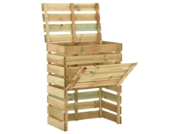 Composter, Composters Vidaxl Marrom Madeira De Pinho (80 X 50 X 100 Cm)