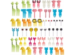 60 Mini Formas De Pasta De Confeiteiro De Garfo Colorido Miniaturas Formas Diversas 3-8.5 Cm