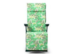 Espreguiçadeira de Jardim SOLENNY Dobrável com Almofada (76x60x108 cm, 5 posições, apoio de cabeça)
