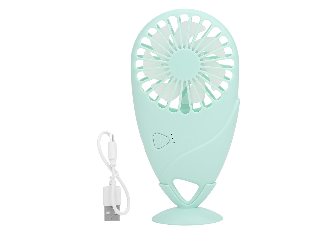 Ventilador Portátil Usb Recarregável Mini Mesa Verde