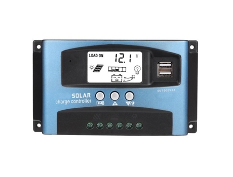 Controlador de carga solar Atyhao MPPT - Display LCD duplo - 12V 24V - Gerenciamento de carregamento de três estágios ATYHAO