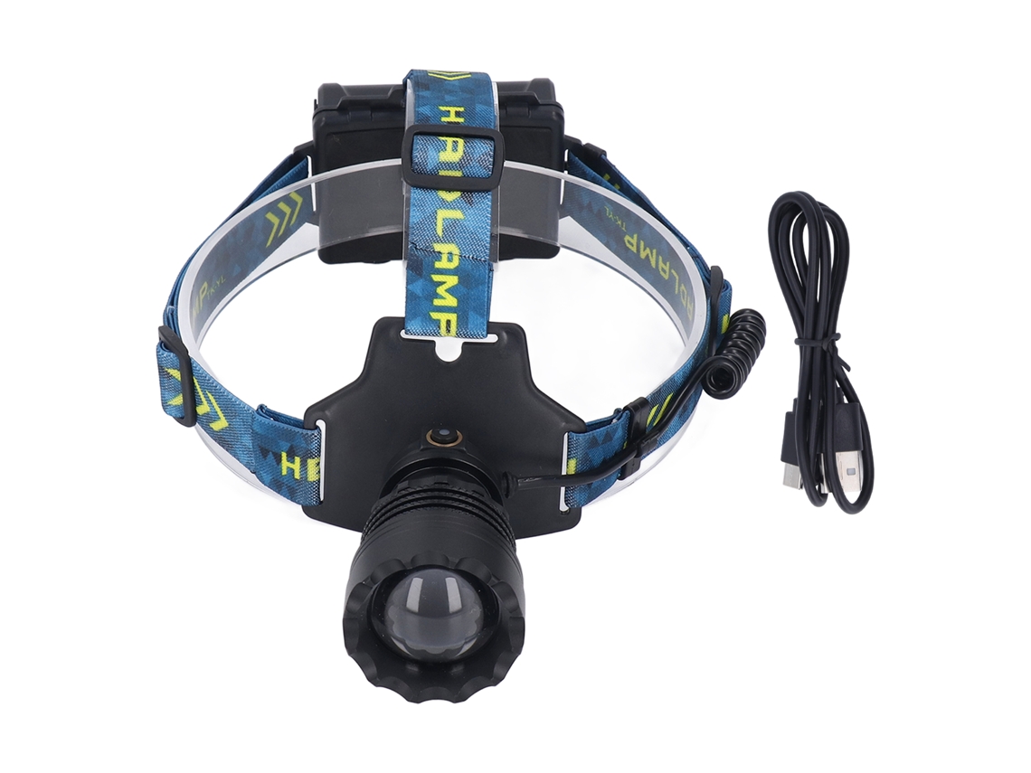 2026 lanterna Frontal Led Recarregável 3000lm 25w de Alta Potência com Zoom para Emergências Ao Ar Livre