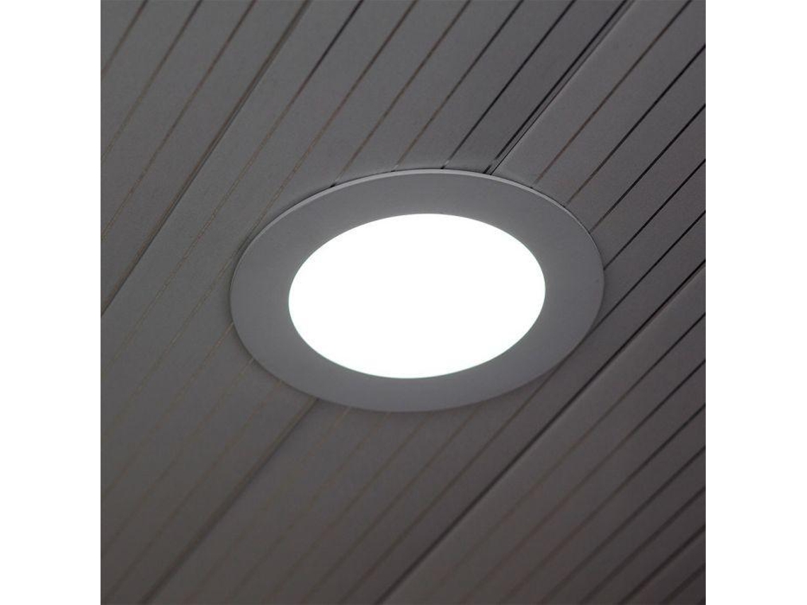Painel Led de Encastrar 24W Redondo Aro Branco Branco Frio