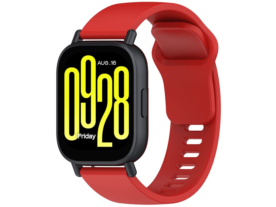 Pulseira De Silicone Para Redmi Watch 5 Ativo, Ideal Para Relógios Esportivos.vermelho Yunzii