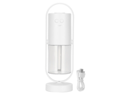Umidificador Portátil BRILVIBERA com Rotação 360° e 2 Modos, Branco