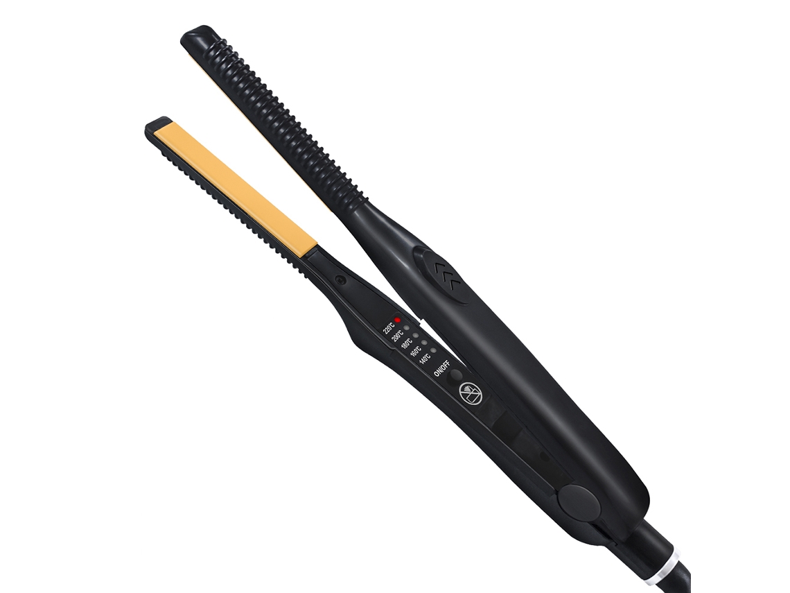 Alisador de Cabelo  718 Ferro Plano de Cerâmica Mais Fina 2 em 1 para Cabelo Curto e Barba
