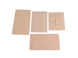 4pcs Pele De Prática De Tatuagem Grossa Em Silicone Para Lábio Sobrancelha Rosto Acessório De Tatuagem