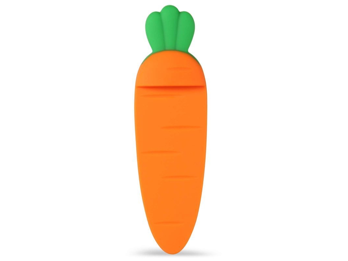 2026 marcador de Livros Linjou, 2 Unidades de Silicone Bonito Cenoura, Laranja, 11.7cm X 3.6cm, Leve e Durável
