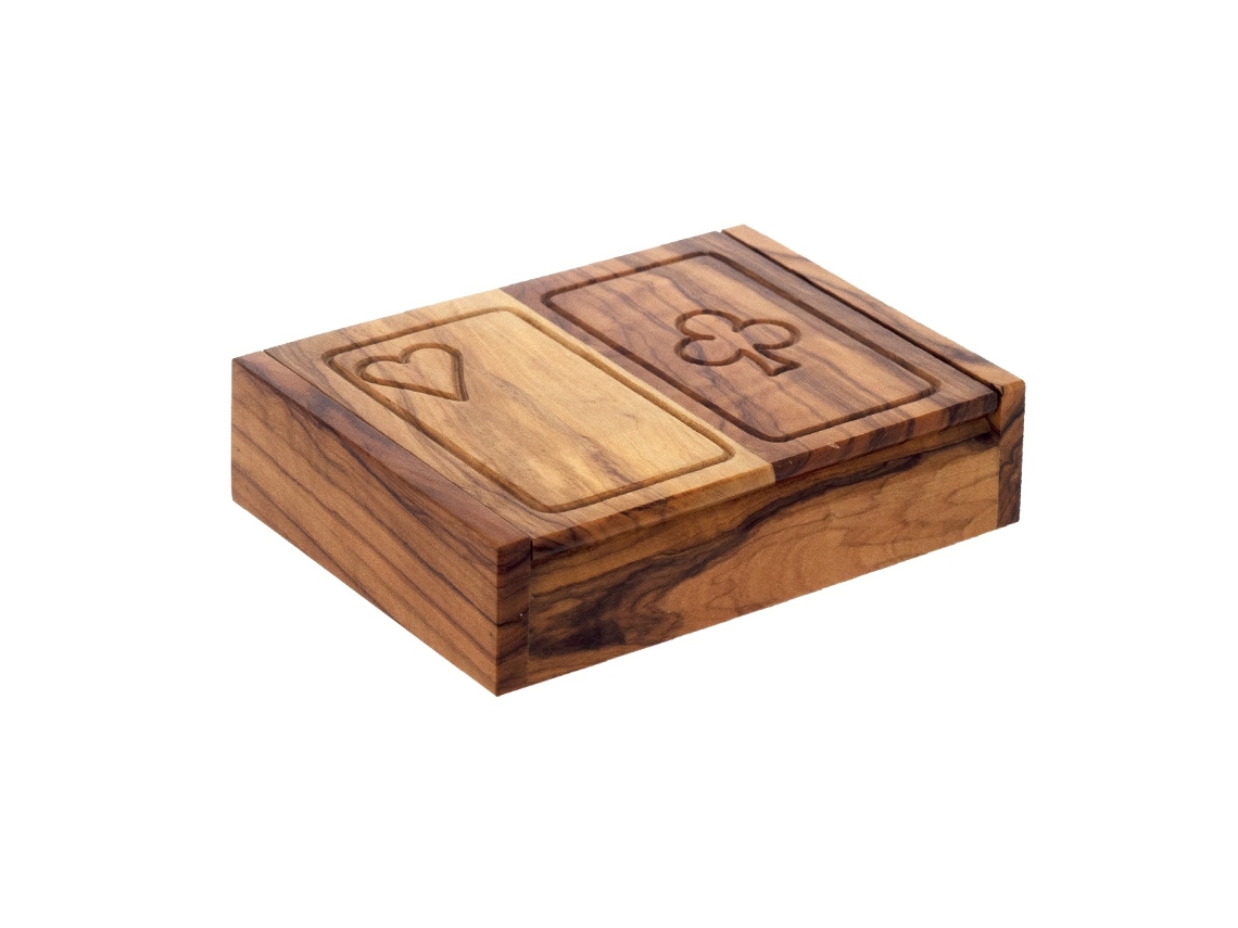 Caixa de cartas de jogar com 2 baralhos