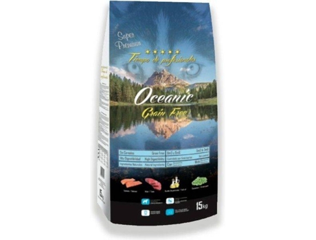 Ração para Cães TIEMPO DE PROFESIONALES Oceanic (15 Kg - Seca - Todas as Idades - Sabor: Atum e Salmão)