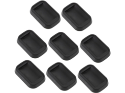Protetores De Borracha Shineofi Para Rodízios Móveis E Camas, Antiderrapantes, Conjunto De 8 Peças, Na Cor Preta, Para