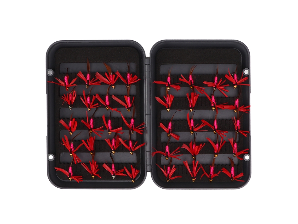 Conjunto 40 Iscas de Pesca com Mosca Simuladas