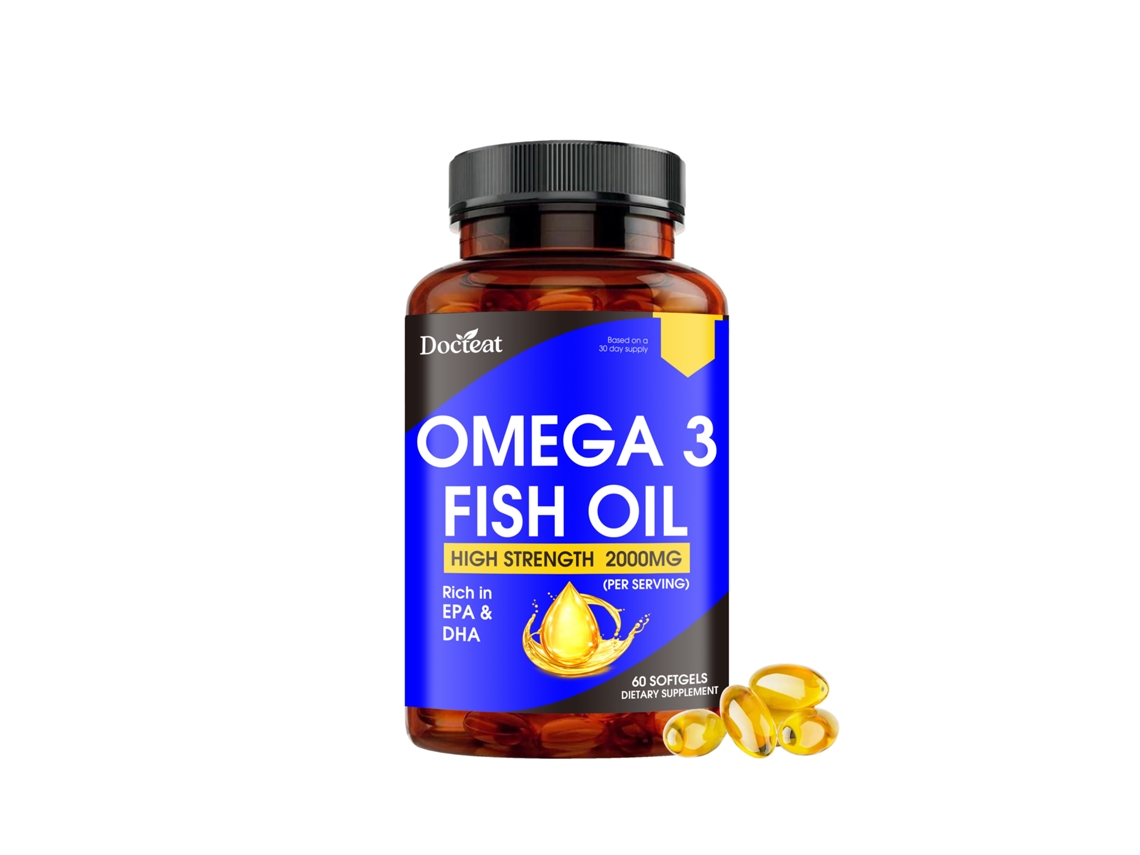 Óleo de Peixe Omega 3 Docteat Cápsulas Macias