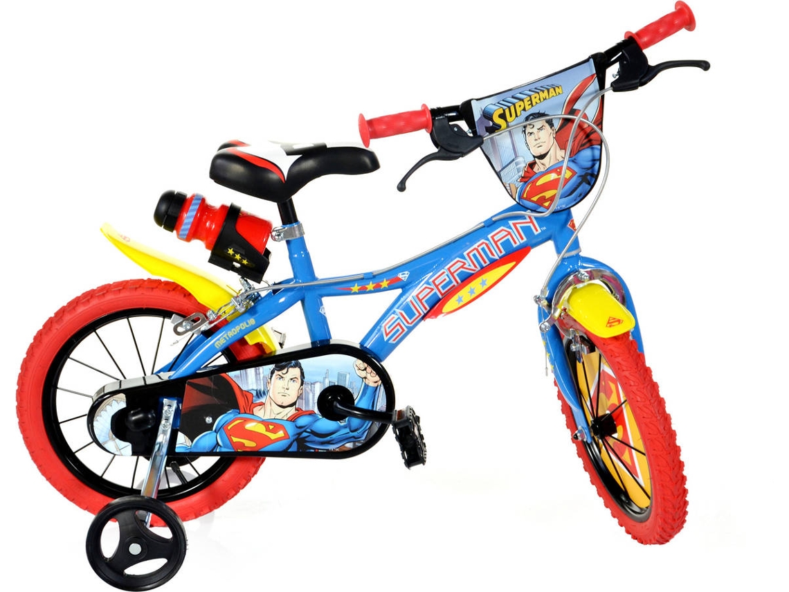 Bicicleta SUPERMAN Azul (Idade Mínima: 4 anos - 14")