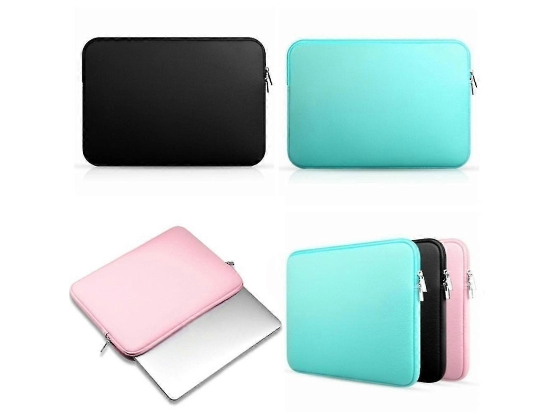 Bolsa Para Laptop Com Zíper, Capa Protetora Compatível Com Macbook Air Pro Retina, Preta, 14 Polegadas.
