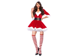 Roupas de Natal Uniforme de Festa de Natal Vestido Meias Agitação M