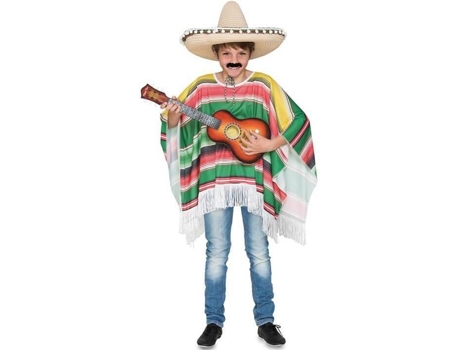 Fato de Menino  Poncho De Mexicano (Tam: Tamanho Único)