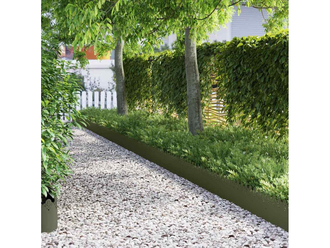 Vidaxl Delimitadores De Relvado 20 Unid. 103 X 0,05 X 22 Cm Aço