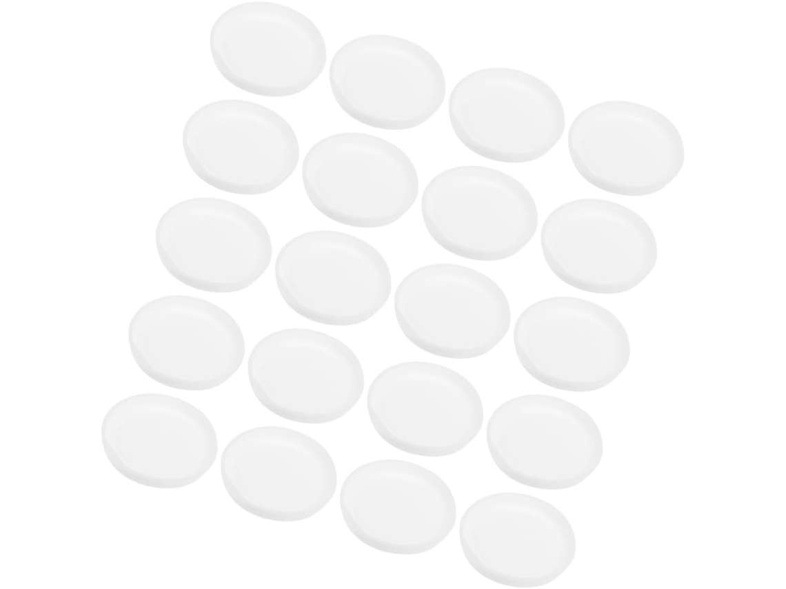 Tampas Plásticas Brancas Nolitoy Para Tubos De Envio Postal 76mm, Pacote Com 50 Unidades Tampas Redondas Para