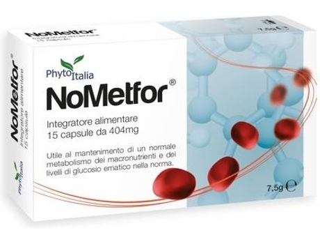 Suplemento Alimentar PHYTOITALIA Nometfor (15 cápsulas de 404mg)