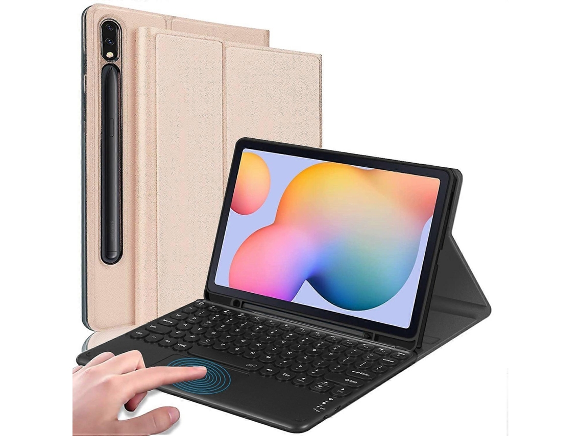 Lurelia Teclado Touchpad Bluetooth, Sem Fio, Touchpad, Cor Azul Para Tablet, Laptop, Ipad/ios