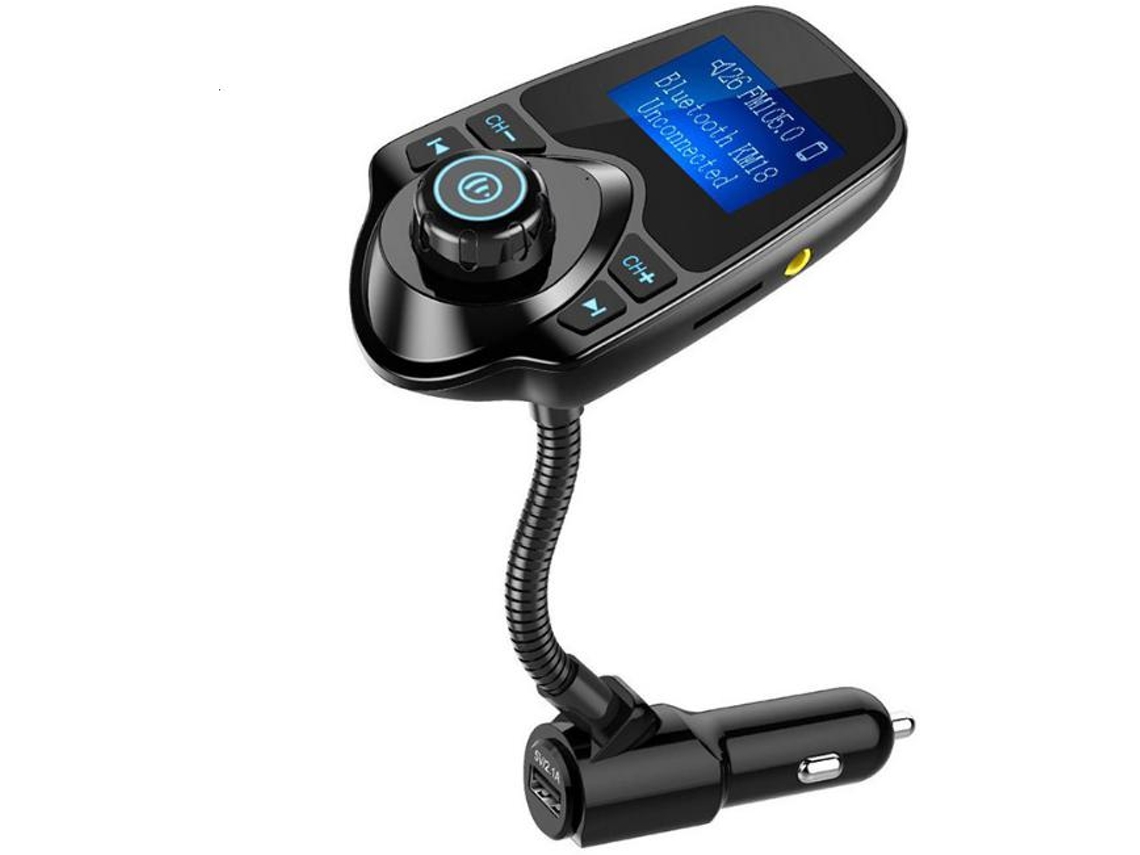 Adaptador Carro Bluetooth Yizhood T10 Lcd Segurança Preto