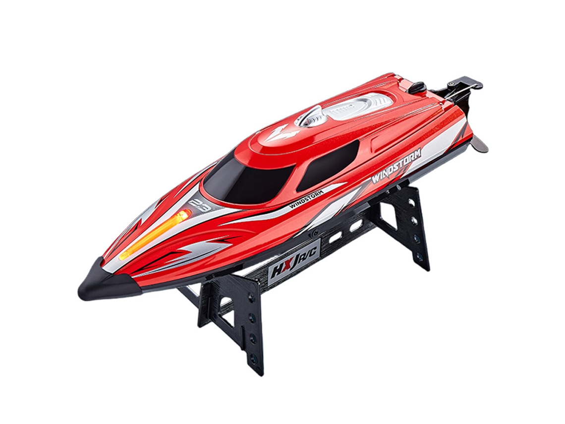 Lancha Rc Azul Hj823 2.4g de Alta Velocidade 25km/h, Modelo de Veículo Rtr À Prova de Água para Crianças Brinquedo MDUG