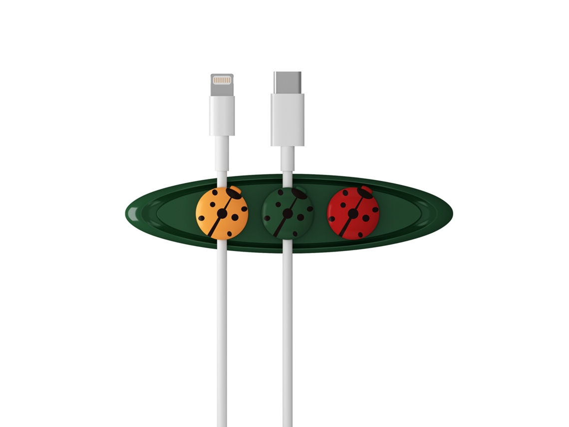 1 Unidade De Fixador Magnético Absorvente Para Cabo Dados Mesa E Fone Ouvido-aquaforge