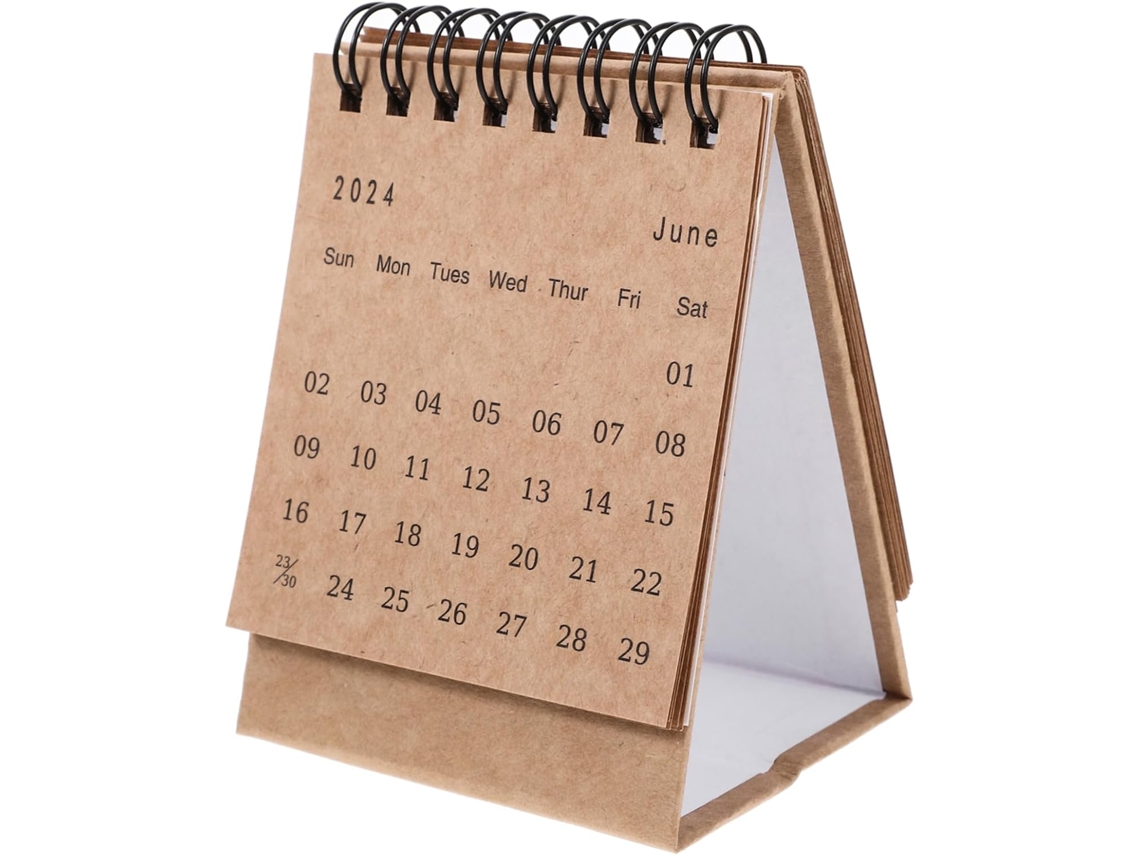 Mini Calendário De Mesa, Pequeno Independente, Portátil Para Em
