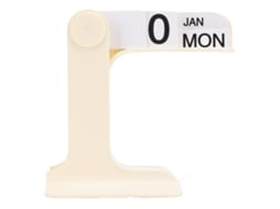 Ats calendário Perpétuo Flip Decorativo de Escritório para Sala, Oficina, Alivio de Estresse, Branco
