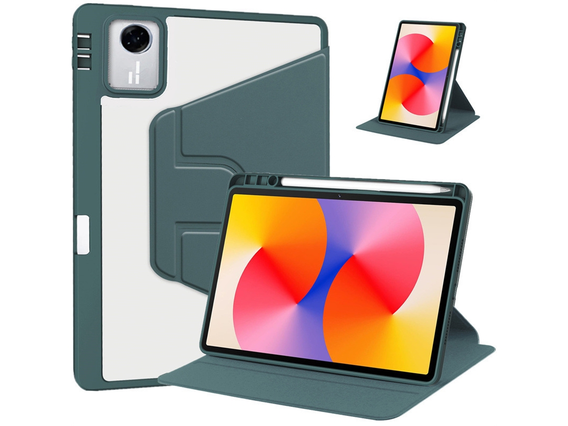 Capa Com Transparente Suporte Rotativo 360° Para Lenovo Idea Tab Pro Gen 2 13", Bolsa Para Caneta wake/sleep Verde Hexinyigjly