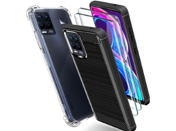Conjunto de Películas de Ecrã Cristais Gel para Realme 8 Pro HONGWE. (2un)